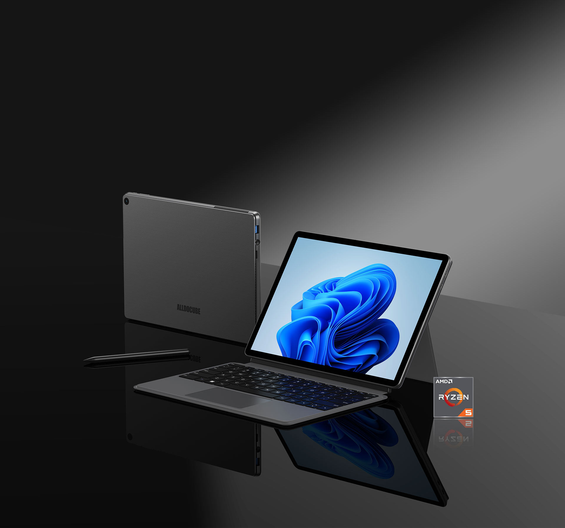 ALLDOCUBE12.1インチタブレット Alldocube iWork GT 12: The World's First 2-in-1 Tablet with AMD