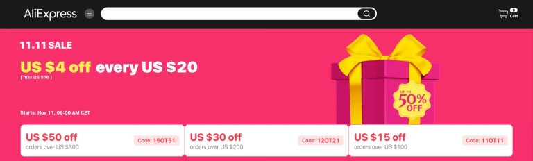 11.11 Sale: This coupon code can't be used in combination with other  discounts : r/Aliexpress